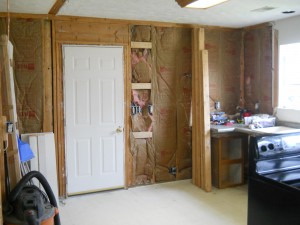 Insulation between the kitchen and the office