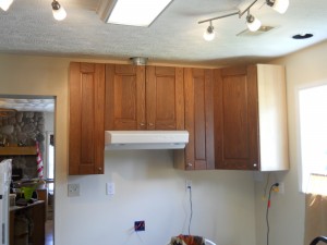 Range hood cabinet completed